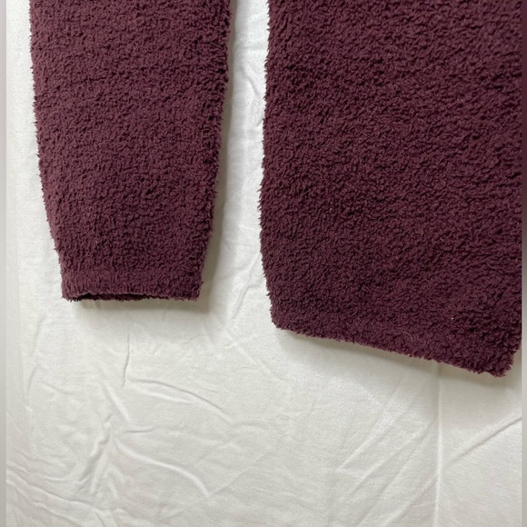 UGG KYLEIGH Womens Deep Port Purple Fluffy Cozy Knit Pants Large - Picture 4 of 8